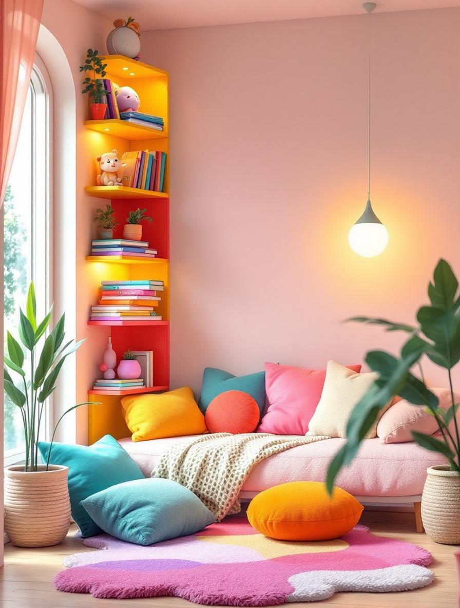 Cantinho da Leitura Mágico: Pequenos Espaços, Grandes Aventuras! 📚